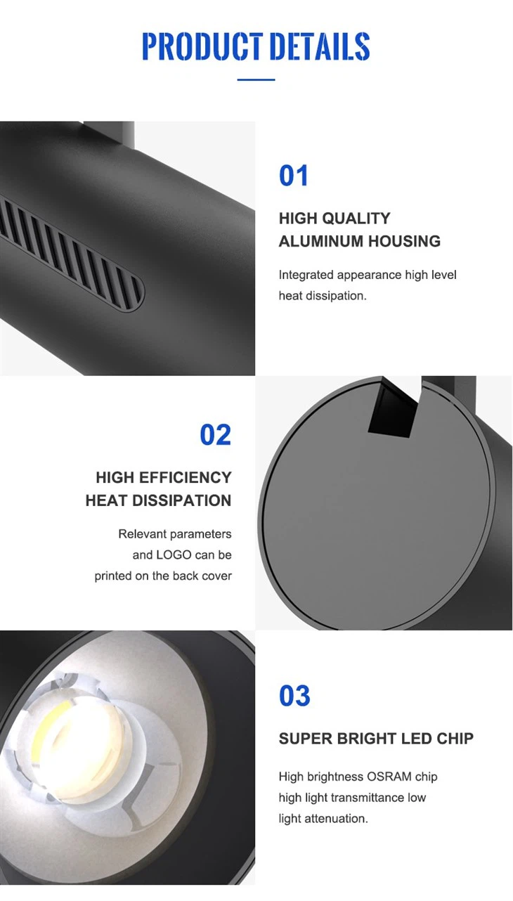 rgb track lighting detail