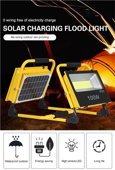 Solar Led Şarj Edilebilir Taşkın Işıklar