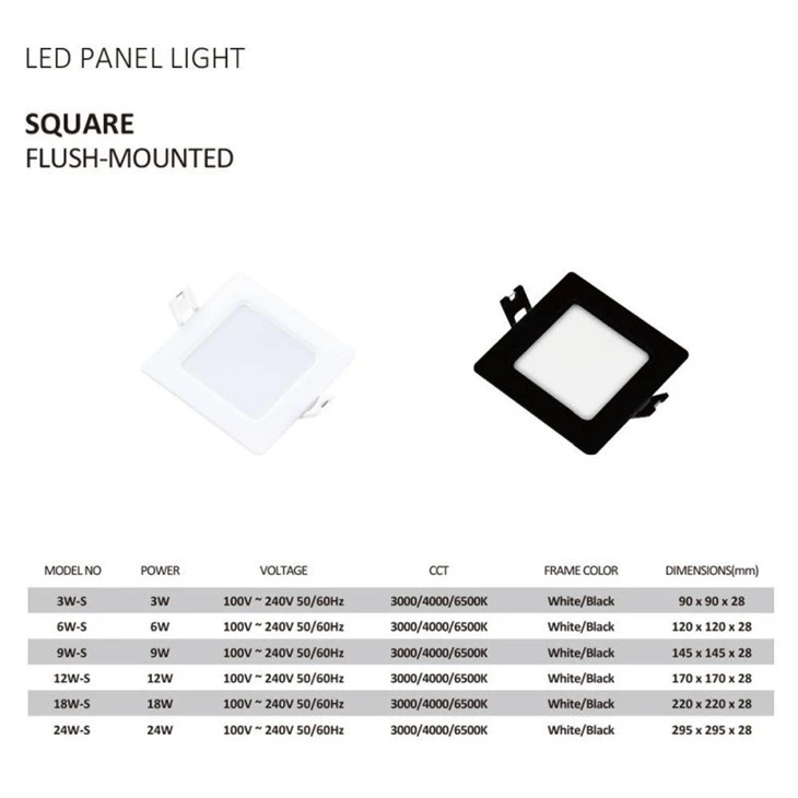 Square Recessed Conceal Led Panel Lamp Light best